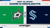 NHL Game 6 Highlights | Stars vs. Kraken – May 13, 2023