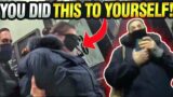 NYPD Tyrants Break NYC Law While Breaking Grandmothers Arm! Man Arrested For Recording On Sidewalk!