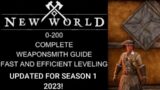 New World 0-200 Weapon Smithing Guide, Season 1 2023 !! Easy and Cheapest Way I found!