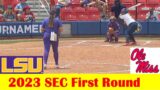 Ole Miss vs LSU Softball Highlights, 2023 SEC Tournament First Round