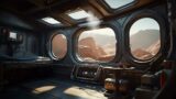 Proxima B Planetary Outpost. Sci-Fi Ambiance for Sleep, Study, Relaxation