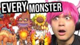 Reacting to every MY SINGING MONSTER in Fire Haven – All Sounds (MVPerry reacts)