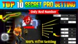 Secret Auto Headshot Setting For Free Fire Max / Top 10 Secret Pro Setting in Free Fire