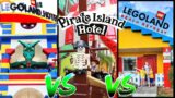 The Difference Between the Legoland Hotel, Pirate Island Hotel & Beach Retreat