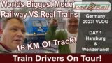 Train Drivers On Tour! 1/3 Germany 2023 Worlds Biggest Model Railway & Trains in Hamburg