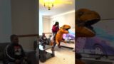 Troublemaker GIANT TREX Attack Dinosaur Funny Video JURASSIC PARK In Real Life Nerf War Prank