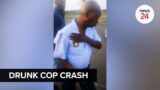 WATCH | Drunk driving case opened after allegedly drunk cop crashes into motorcyclist