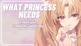What Princess Needs [F4M] Gentle Fdom / ASMR / Cuddles / Kisses / msub /fdom