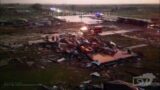 06-21-2023 Matador, TX  – Violent Tornado Damage in the Heart of Town – Drone – Insane Destruction
