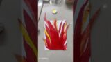@craft_zoned fire painting using broken glass #acrylicpainting #glasspainting #diy #bestcraft