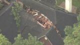 Aerial video shows damage from severe storms in Houston area