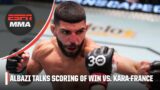 Amir Albazi reacts to the fallout from his split-decision win vs. Kai Kara-France | ESPN MMA