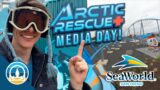 Arctic Rescue Media Day! | Riding SeaWorld San Diego's NEW Straddle Coaster & More!