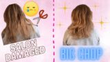 BIG CHOP after MAJOR Bleach Damage! Waist Length Hair Broken to Pieces | Hair Journey: Day 0