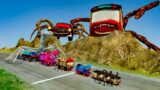 Big & Small Bus Eater vs All Monster vs DOWN OF DEATH | BeamNG.Drive