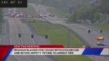 Bizarre crime: woman steals car, drives wrong on Hwy 141