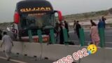 Bus Break Fail In Sakuar Motor Way Diriver Death Drive carefully video #nature #beach #pakistan