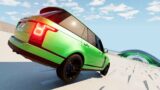 Cars vs Death Descent! BeamNG Drive Realistic Cars Crashes #18