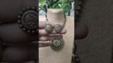 Circular Design Hand Painted Finish Terracotta Jewellery Set.