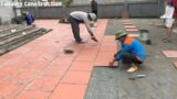 Construction Techniques And Installation Of Terracotta Ceramic Tiles For Beautiful House Playground