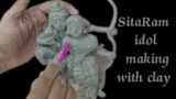 DIY Sita Ram idol making with clay | Terracotta clay | Jai Shree Ram