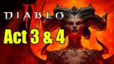 Diablo 4 [Walkthrough Part 2: Act 3 & Act 4] Xbox Series X Gameplay [Necromancer]