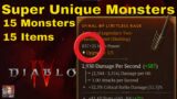 Diablo IV – Super Unique Monsters (850 Item Power Cap)