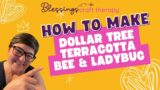Diy Dollar Tree Terracotta pot bee and lady bug planters