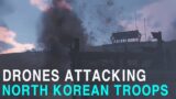 Drones attacking North Korean troops (World War Combat Simulation2)