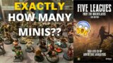 EXACTLY How many miniatures you need to play Five Leagues from the Borderlands 3rd Edition