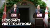 Erdogan visits Lefkosa in first trip abroad since inauguration