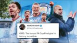 FOOTBALLERS REACT TO MAN CITY WINNING FA CUP 2023 | MAN CITY & MAN UNITED REACTION