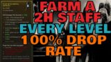 Farm a Guaranted 2H Rare Staff every level during leveling in Diablo 4 !