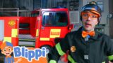 Firefighter Blippi is to the Rescue in the Fire Truck! | Blippi – Learn Colors and Science