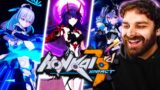 Genshin Impact Player Tries ALL Honkai Impact 3rd Characters! Part 3 (reaction)