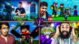 Herobrine Smp Vs Himlands Vs Fleet Smp Vs Bedrock Smp #shorts #yessmartypie #technogamerz #viral