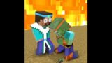 Herobrine and the escaped zombie – Minecraft Animation Monster School