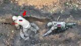 Horrible drone! Ukraine troops destroy Russian paratroopers in trenches near Bakhmut