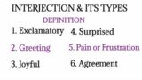Interjection || Types of Interjection || Basic Grammar || #englishgrammar