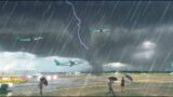 Ireland Shocked! Scary Funnel cloud Produces Tornado in dublin airport | dublin tornado ireland 2023