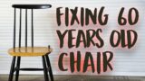 It's NOT Another RESTORATION Video: Restoring the Broken Backrest of Fannett Chair
