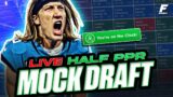 Live Half-PPR Mock Draft | Fantasy Football Pick-by-Pick Strategy | Sleepers, Studs and Busts (2023)