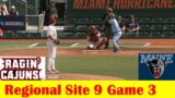 Maine vs Louisiana Baseball Highlights, 2023 NCAA Regional Site 9 Game 3