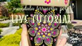 Mandala terracotta pot. Beginners/ intermediate step by step live tutorial