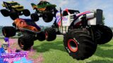 Monster Jam INSANE Racing, Freestyle and High Speed Jumps #15 | BeamNG Drive | Grave Digger