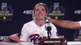 Montana Fouts' final emotional press conference for Alabama softball