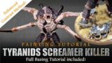 *NEW* How to Paint Leviathan Tyranids Screamer Killer Full Painting Tutorial – 40K 10th Edition