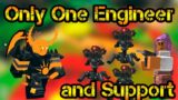 Only One Engineer and support Honey Valley Roblox Tower Defense Simulator
