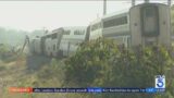 Passengers hurt when Amtrak train derails after hitting truck in Ventura County