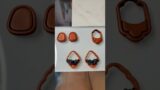 Polymer Clay Earrings | Dark Flowers | Terracotta